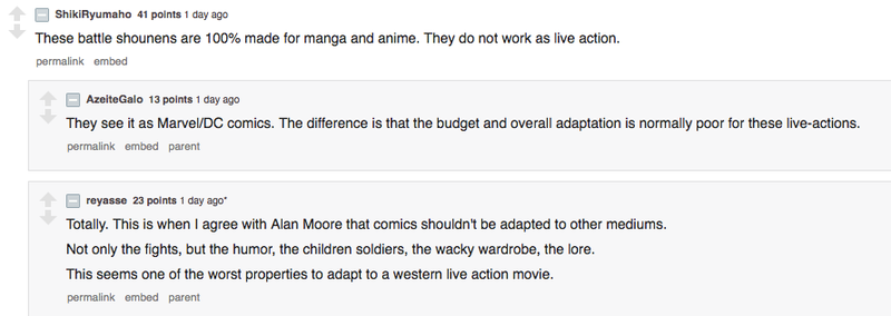 Illustration for article titled The Internet Reacts To The Hollywood Naruto Movie Announcement